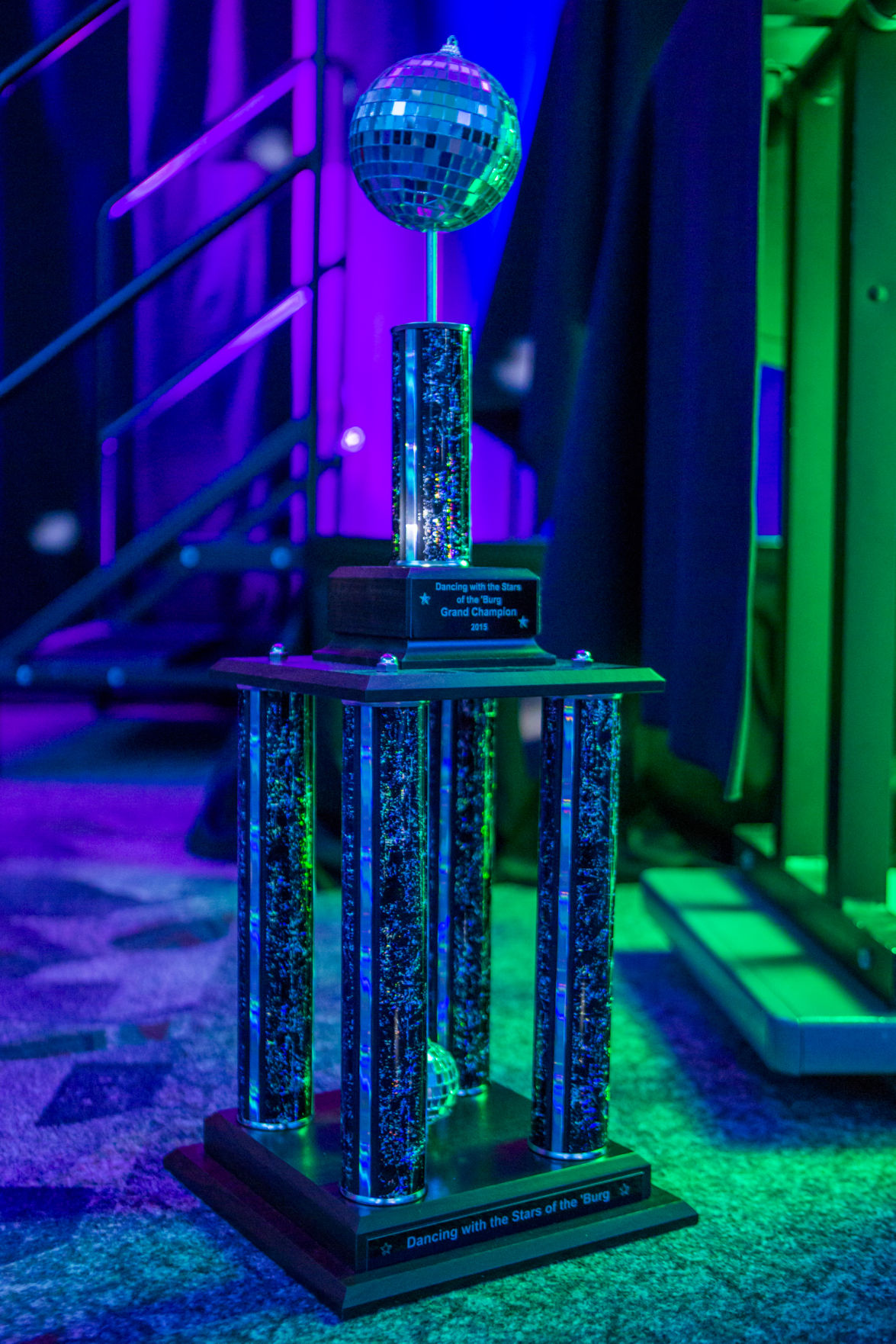 Full venue drape installation for charity fundraiser